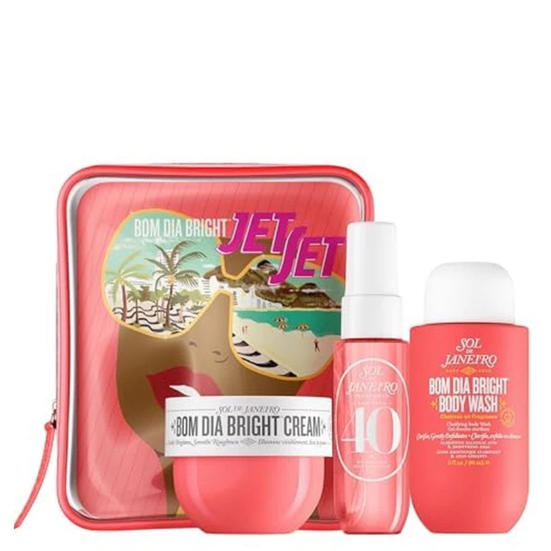 Sol de Janeiro Bom Dia Bright Jet Set – Travel Size Body Care & Perfume Set