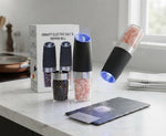 Gravity Electric Salt and Pepper Grinder Set (2-Pack)
