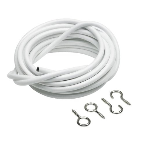 3 MTR CURTAIN WIRE & HOOKS