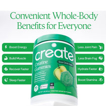 Create Creatine Monohydrate Gummies – Sour Green Apple (90 Count)
