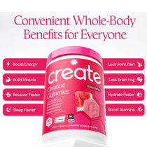 Create Creatine Monohydrate Gummies – Watermelon (90 Count)