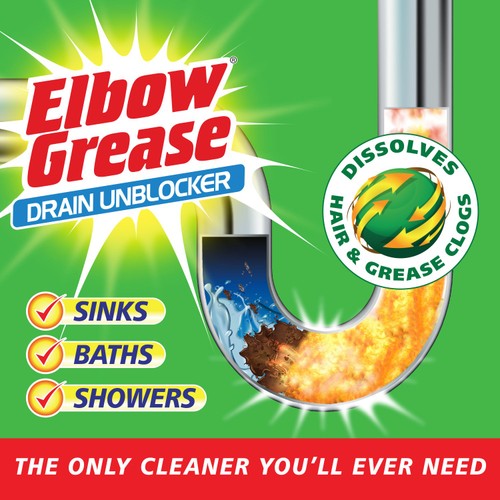 ELBOW GREASE DRAIN UNBLOCKER 2'S