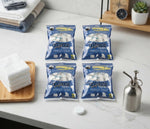 Compressed Magic Towel Tablets, Disposable Coin Tissues (4-Pack Bundle)