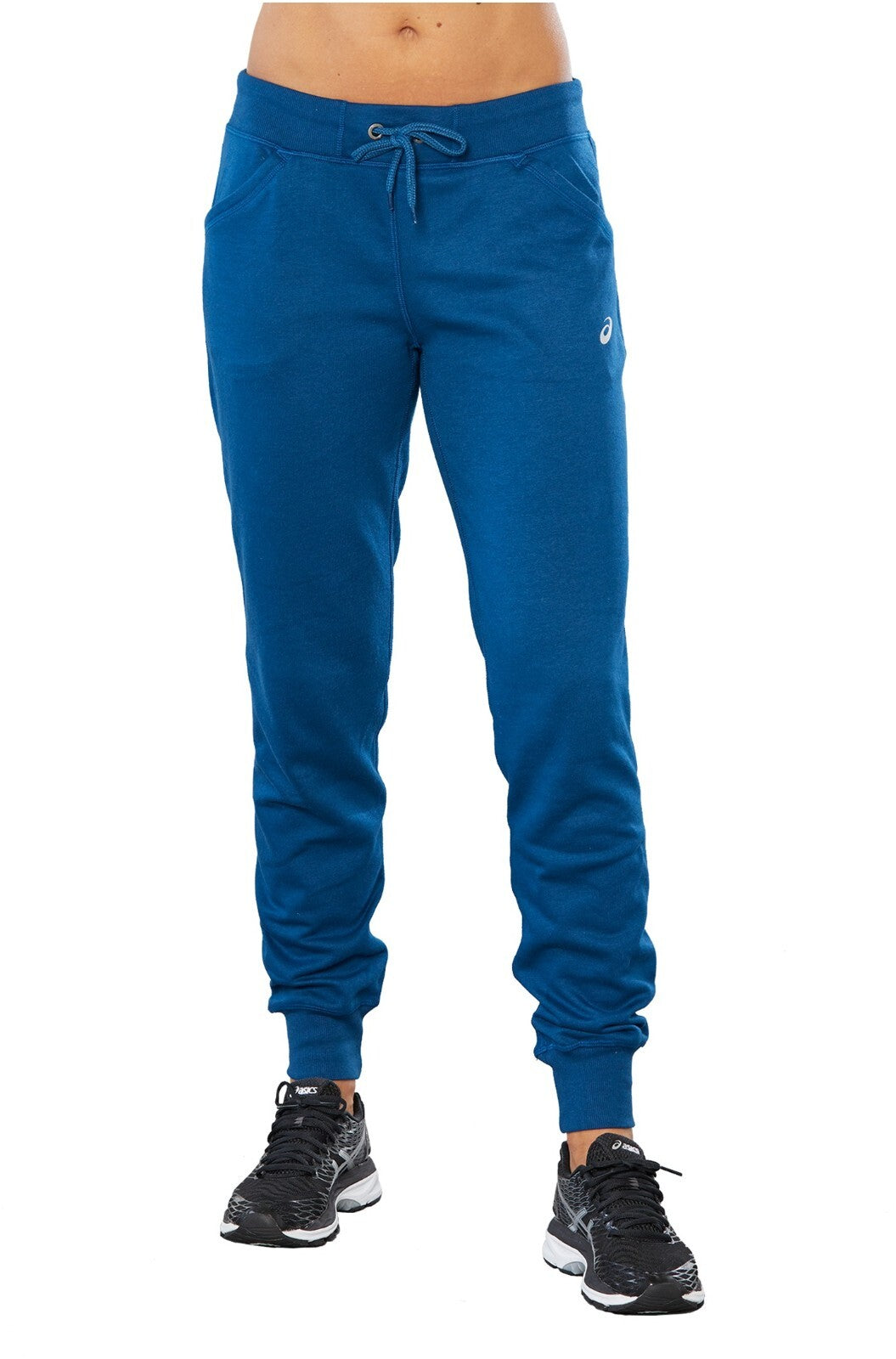 Asics Men's Sports Knit Hood Poseidon Hoodie Trouser Set Tracksuit Blue (Size L)