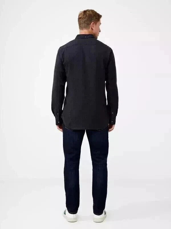 French connection Jersey Shirting Flannel 2 Pocket Long Sleeve Shirt (Size M)