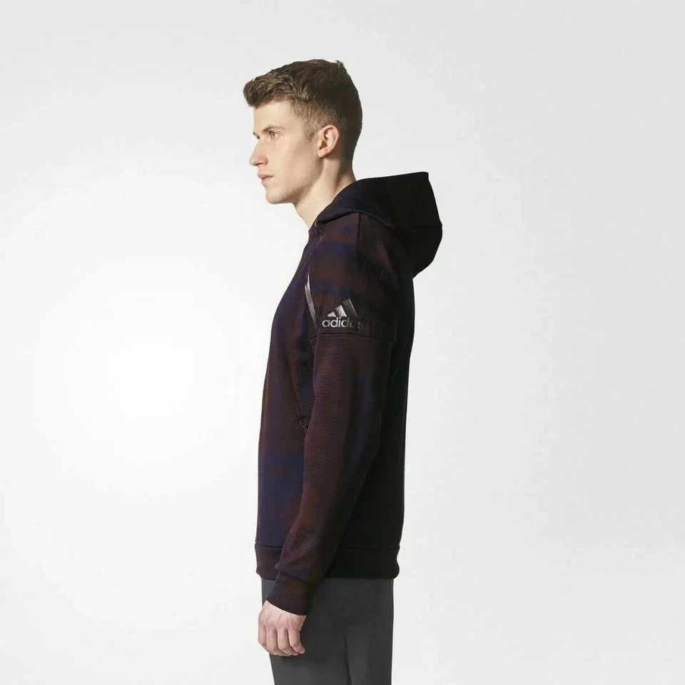 Adidas Z.N.E. Men's Jacquard Hoodie Jacket Windbreaker Sweatshirt Gym (Size M)