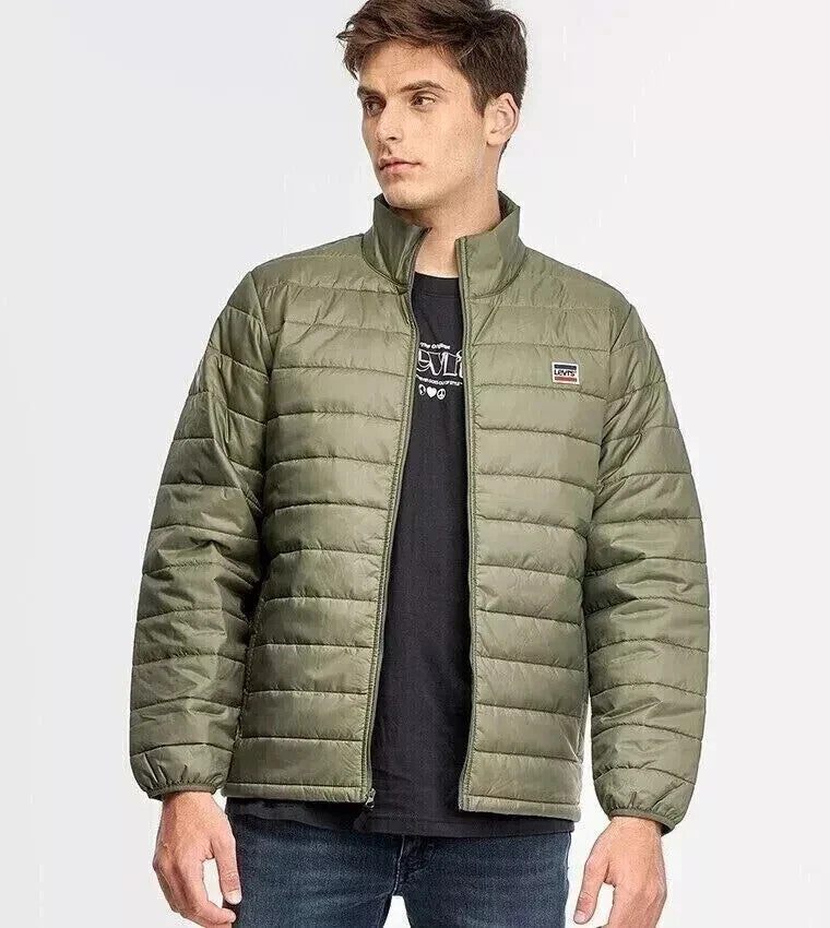 Levi's A07070001 Man's Padded Winter Puffer Jacket Windbreaker (Size XL, 2XL)