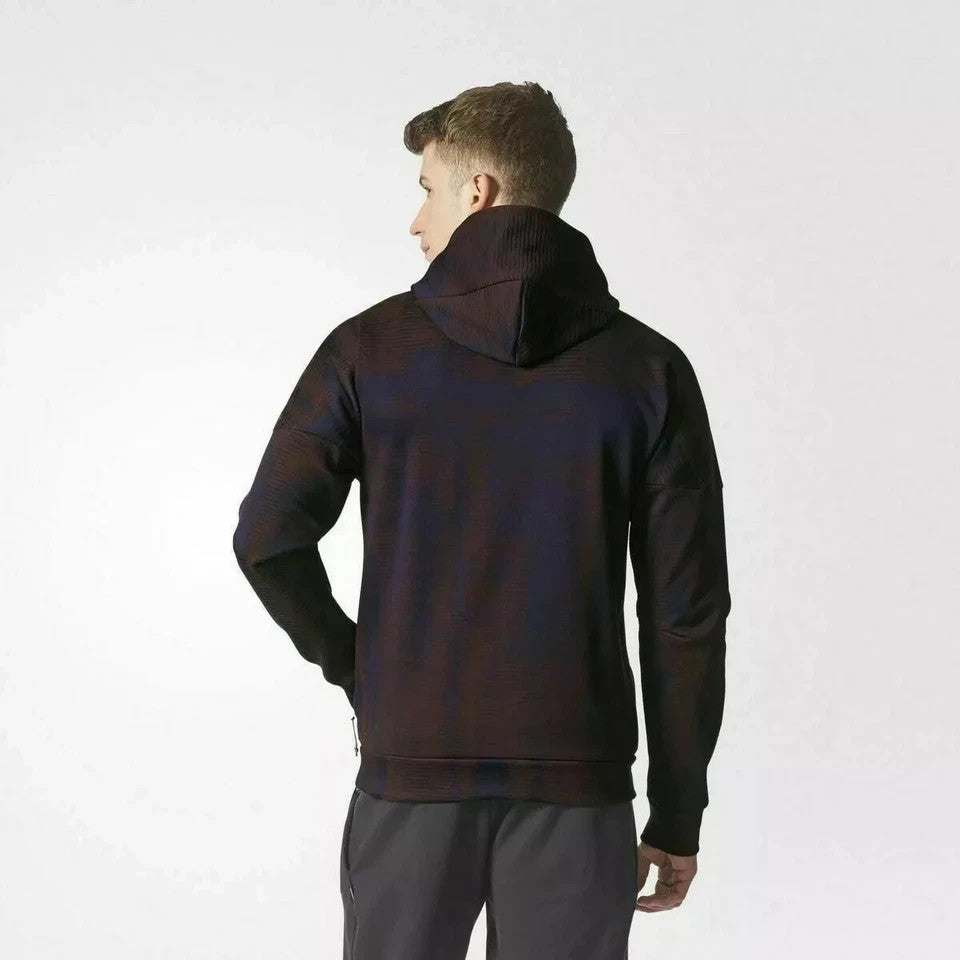 Adidas Z.N.E. Men's Jacquard Hoodie Jacket Windbreaker Sweatshirt Gym (Size M)