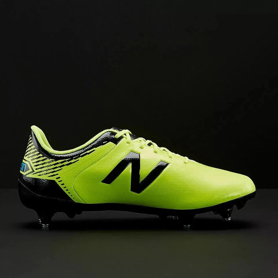 NEW BALANCE Mens Furon 3.0 Lite Green/Black Studs Football Soccer Shoes Trainers