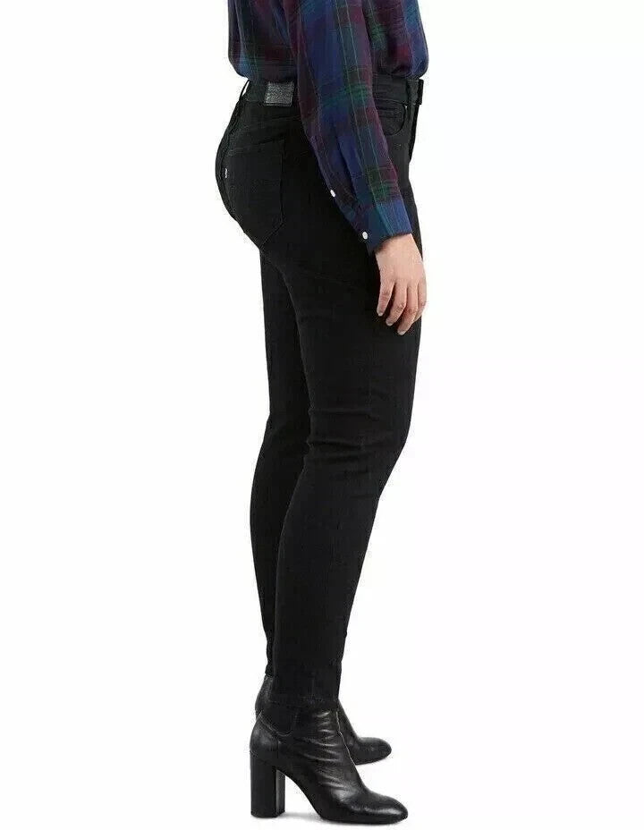 LEVI'S 19644-0019 Women's Super Skinny Black Jeans Denim Pants (Plus Size S, M)