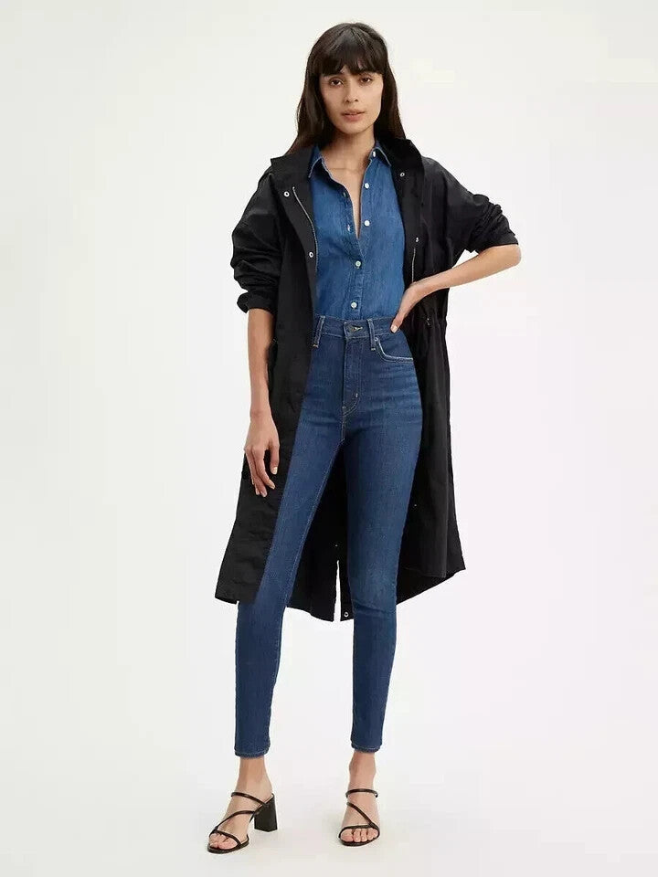 Levi's 227910116 Women's Mile High Super Skinny Jeans Blue (Size W 24", W 25")