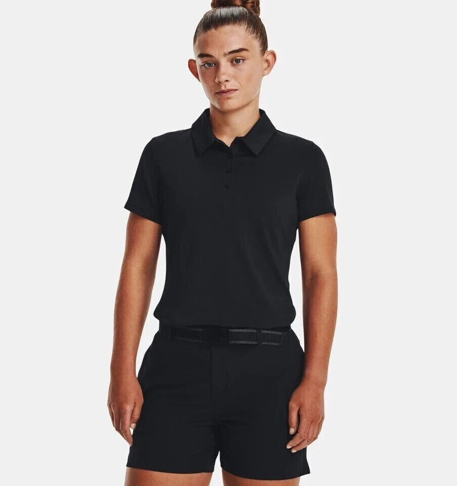 Underarmour 361526-03 Women's Polo Shirt Black Summer Shirt (Medium) RRP £49.99