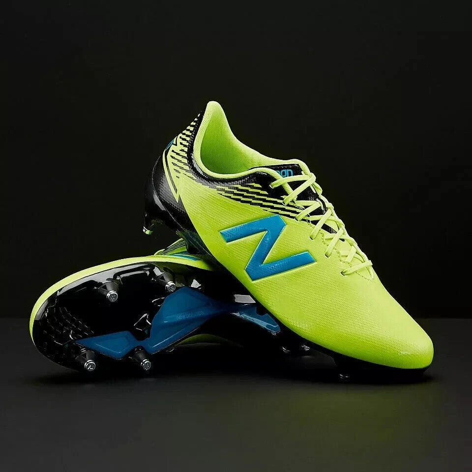 NEW BALANCE Mens Furon 3.0 Lite Green/Black Studs Football Soccer Shoes Trainers