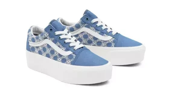 VANS Unisex Old Skool Overt Comfy Shoes Sneakers Blue Running (Size UK 8-9-10)