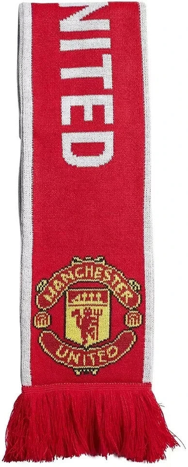 adidas FS0143 Unisex Red Manchester United Team Scarf Football  Winter Scarves