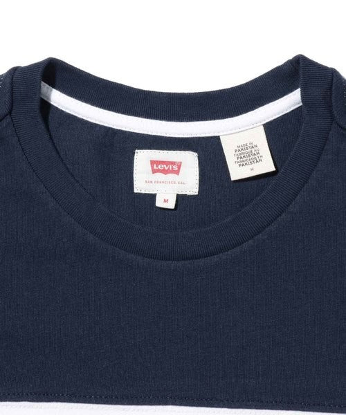 Levi's Men's Retro 90S Colour Block T-Shirt Navy Top Summer Shirt (Size S, M, L)