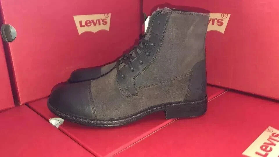 LEVI'S 383550073 Unisex Boots Brown Leather Summer Shoes Brown UK 3.5 4 5 6 6.5