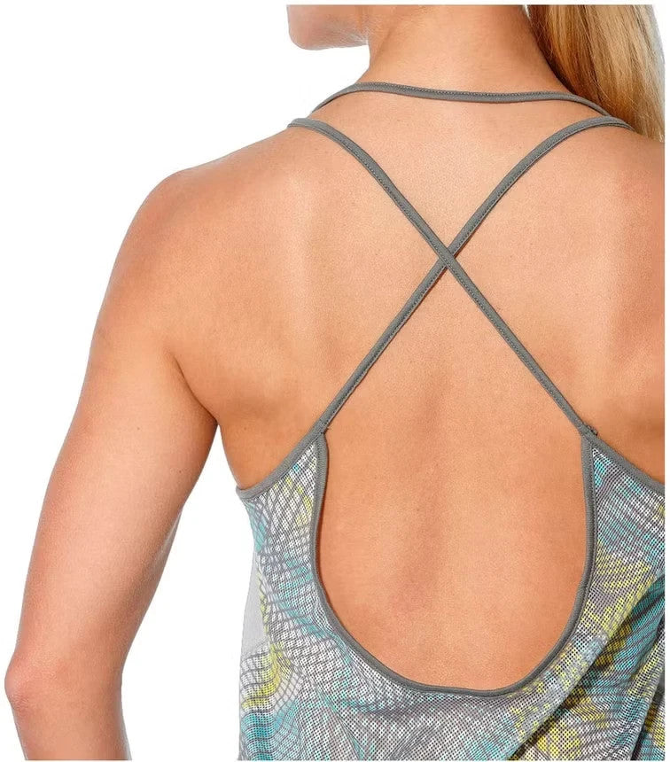 Asics Women's Training Grey Black Playing Swimming Tank Sleeveless vest (Size L)