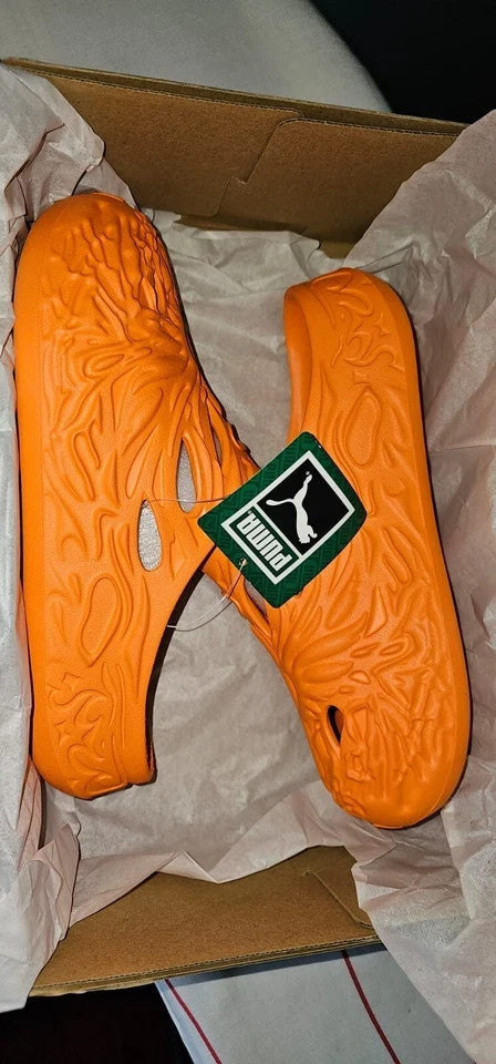 Puma Unisex HALLOWEEN MB.04 Basketball Slides Orange Poppy Slippers (UK 5,6,8)