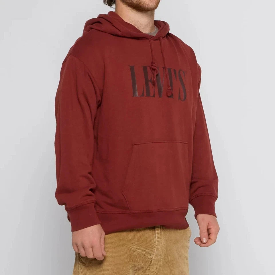 Levi's 184870040 Maroon Men's Hoodie Pullover Hooded Shirt (Size XS, S)