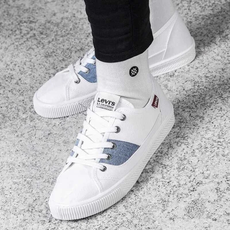 Levi's 38366-0044 Women's Malibu White Summer Shoes Sneakers (Size UK 3.5-7.5)