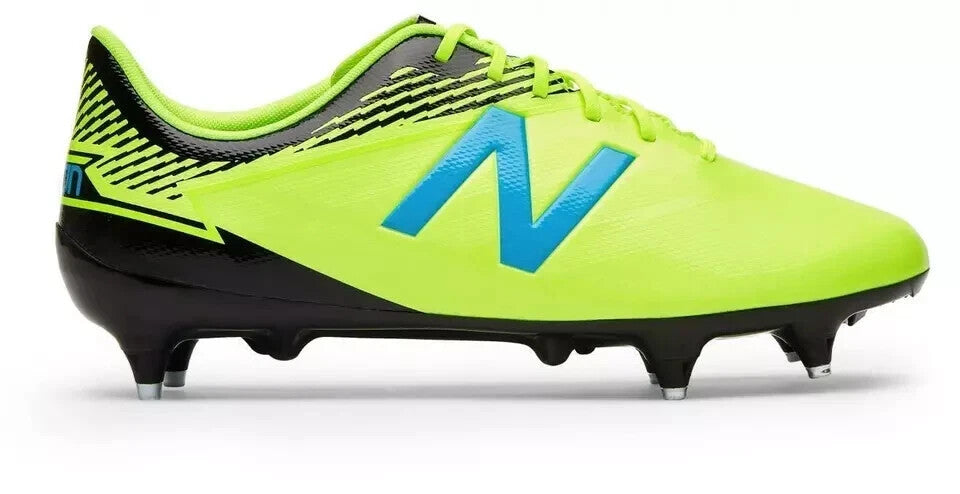 NEW BALANCE Mens Furon 3.0 Lite Green/Black Studs Football Soccer Shoes Trainers