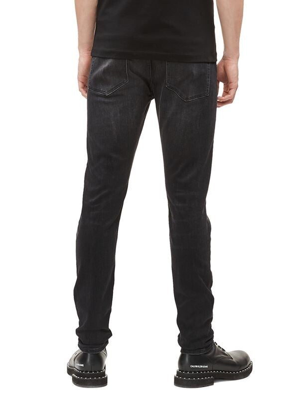 Calvin Klein CKJ 016 Men's Skinny Jeans in Black Denim Pants (Size 36 x 34)