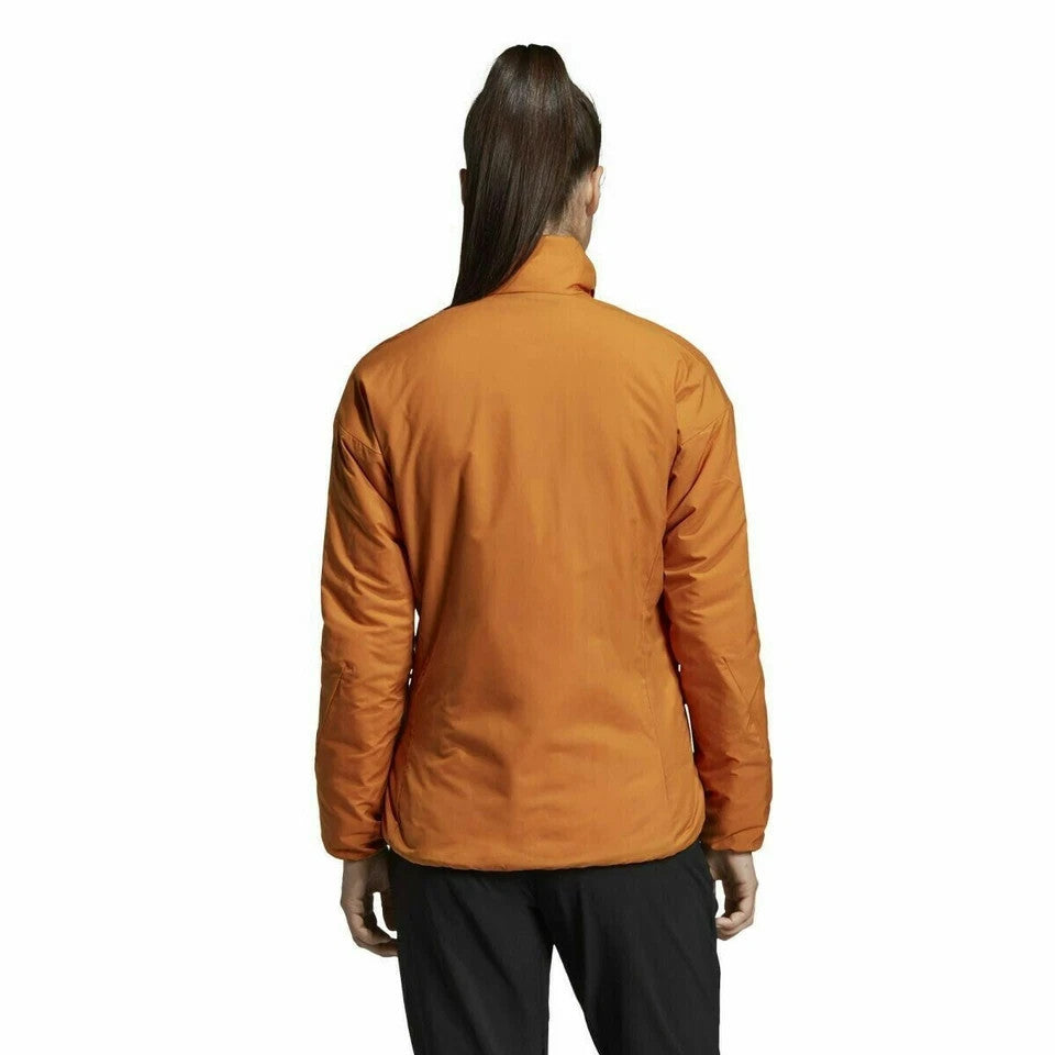 Adidas DZ0794 Women's Performance Winter Jacket Orange Top Zipper Gym (Size S,L)