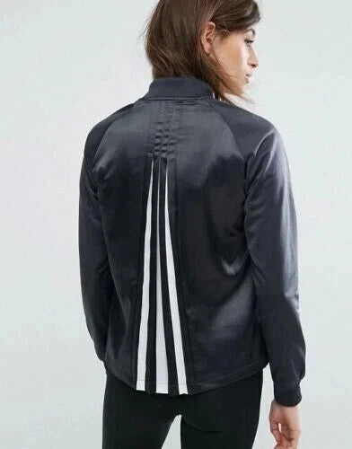 Adidas CF1161 Womens Info Poster Superstar Track  Zipper Jacket Size Small