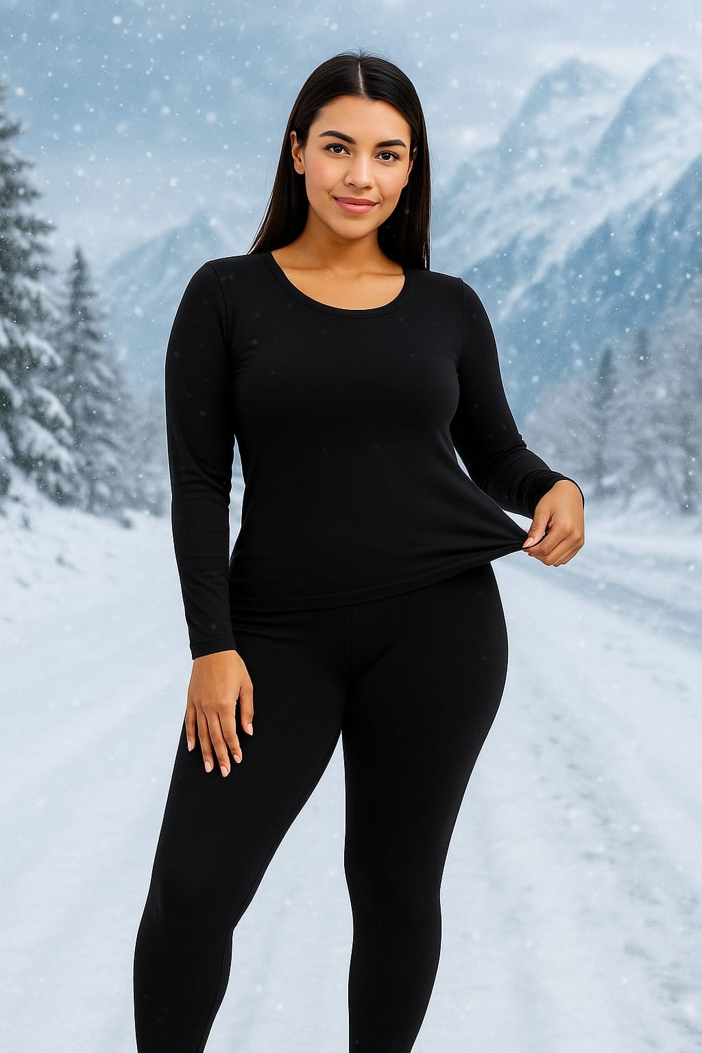 Womens Thermal Underwear Long Johns Set Cold Weather Winter Pajamas Top Bottom