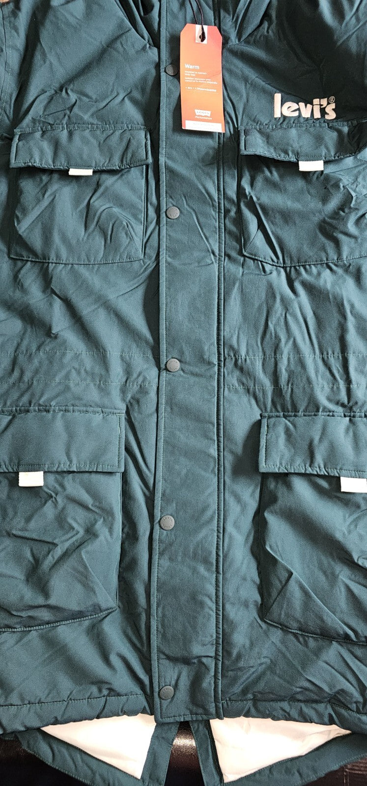 Levi's A35620001 Men's Eastport Utility Jacket with Pockets in Green (M, L, XL)