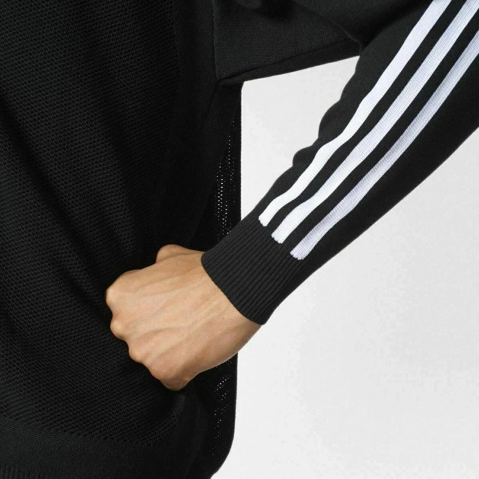 Adidas B46993 Men's Jacket Black Knit Bomber Sweatshirt Yoga (Size S) RRP £69