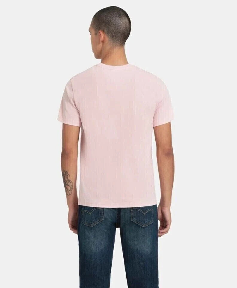 NEW Levi's 193420284 Men's Classic Fit Pocket T-Shirt Pink Shirt Top (Size XS)