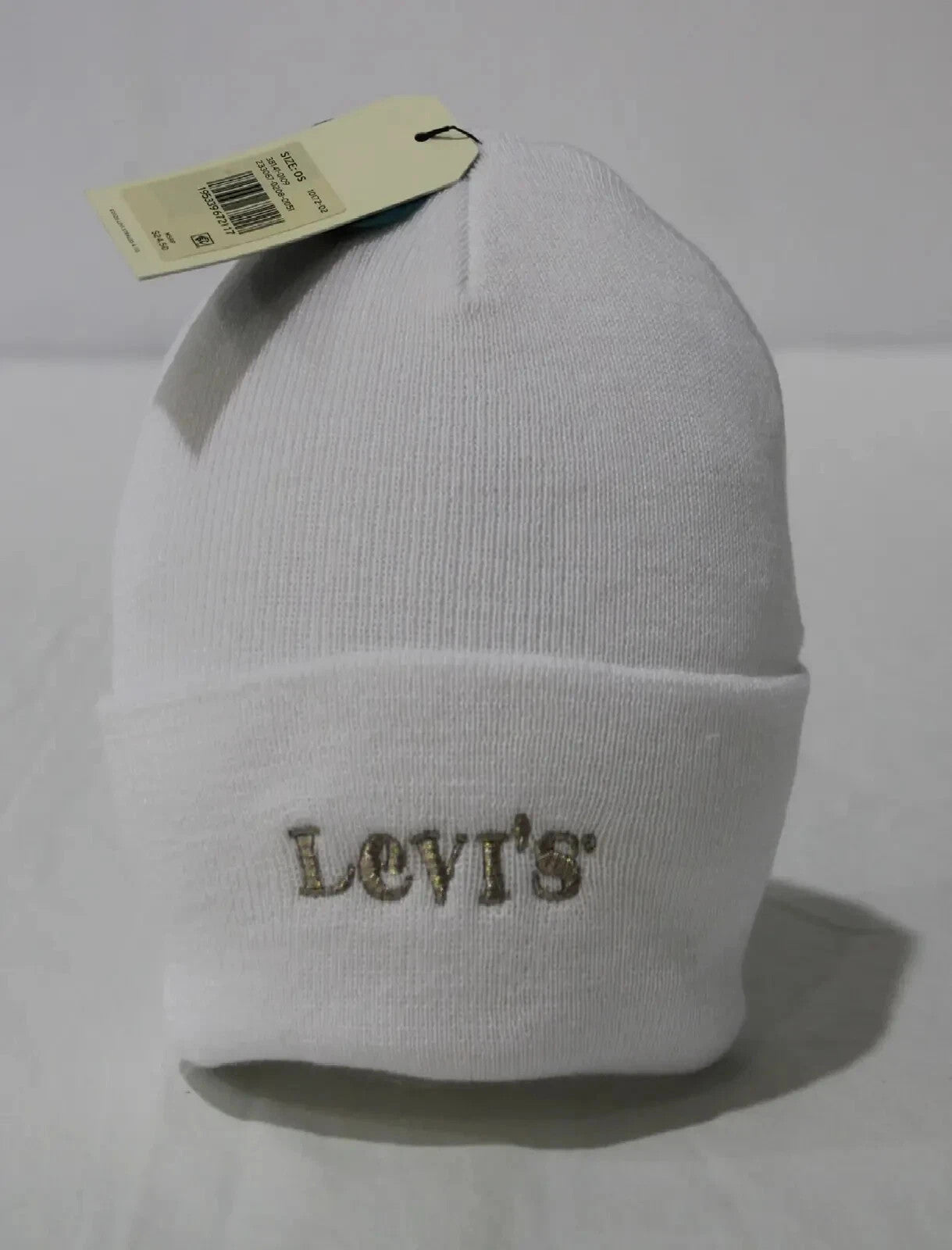 Levi's Unisex Modern Vintage Logo Beanie SV3 White 38141-0109 One Size NWT