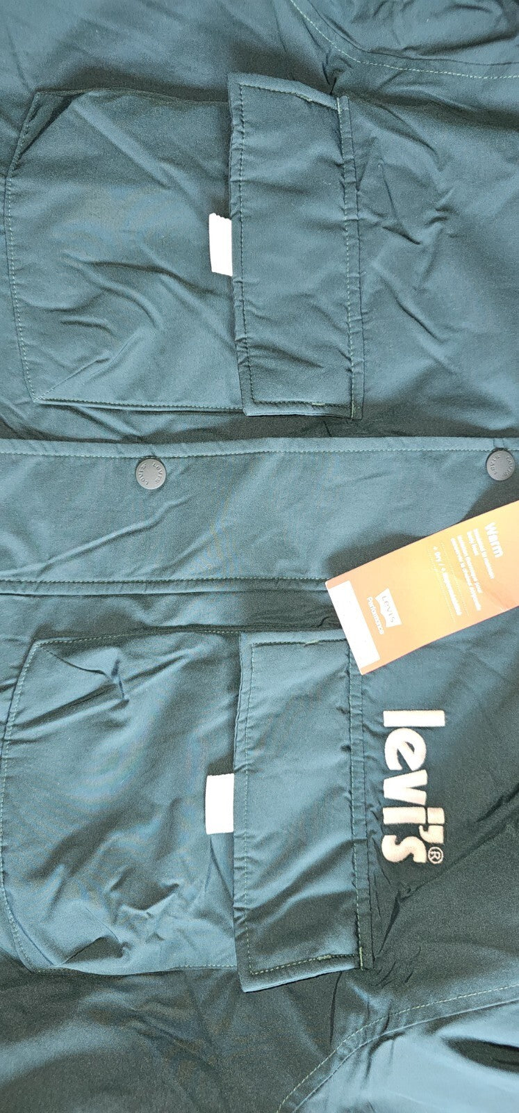 Levi's A35620001 Men's Eastport Utility Jacket with Pockets in Green (M, L, XL)
