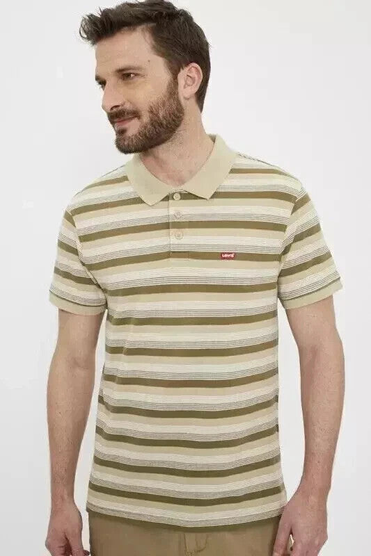 Levi's 358830063 Men's Striped polo shirt Summer Short Sleeve (XS, M) LIMITED