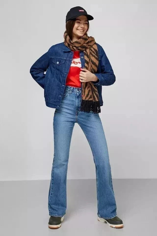 Levi's Premium A10560000 Womens Denim Jeans Trucker Winter Jacket Size S, M