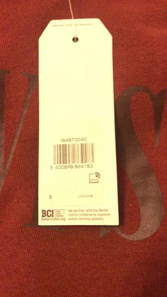 Levi's 184870040 Maroon Men's Hoodie Pullover Hooded Shirt (Size XS, S)