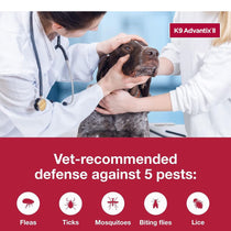 K9 Advantix II Flea, Tick & Mosquito Treatment for Extra Large Dogs (Over 55 lbs) – 6 Doses