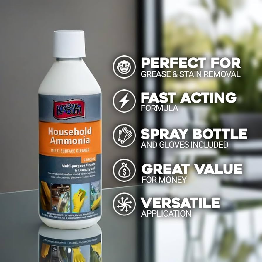 KNOCK OUT HOUSEHOLD AMMONIA 500ML