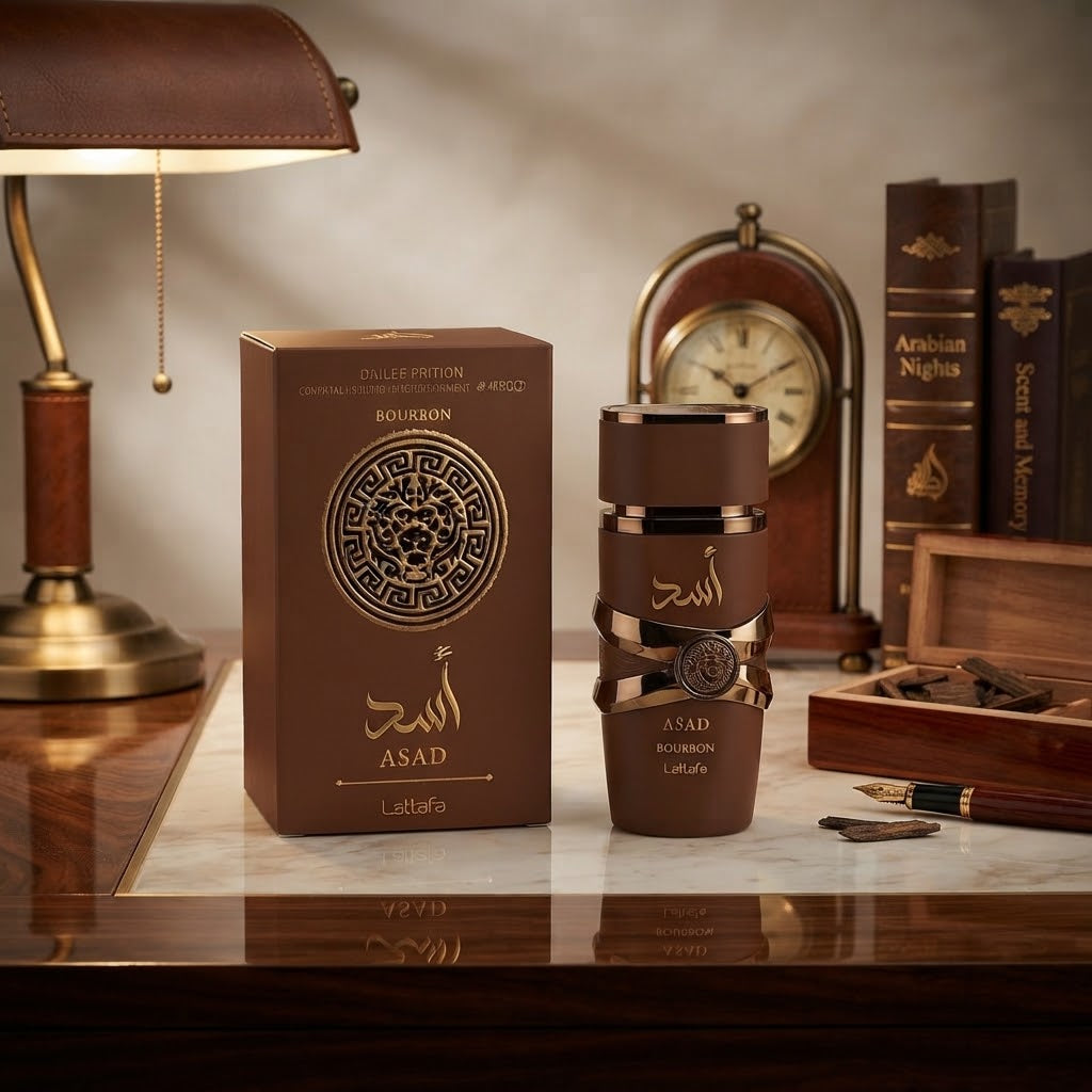 Lattafa Asad Bourbon Eau de Parfum - Luxury Fragrance Spray (100 ml / 3.4 Fl Oz)