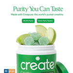 Create Creatine Monohydrate Gummies – Sour Green Apple (90 Count)