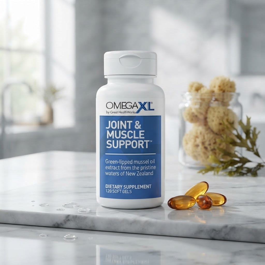 OmegaXL Joint & Muscle Support Green-Lipped Mussel Oil (120 Softgels / Dietary Supplement)