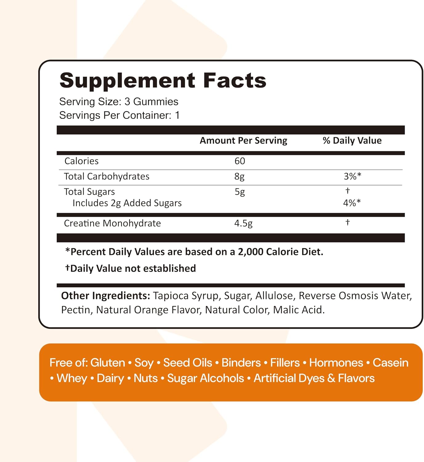 Create Creatine Monohydrate Gummies for Men & Women