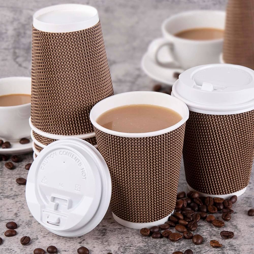 8OZ DOUBLE KRAFT CUPS 25PC
