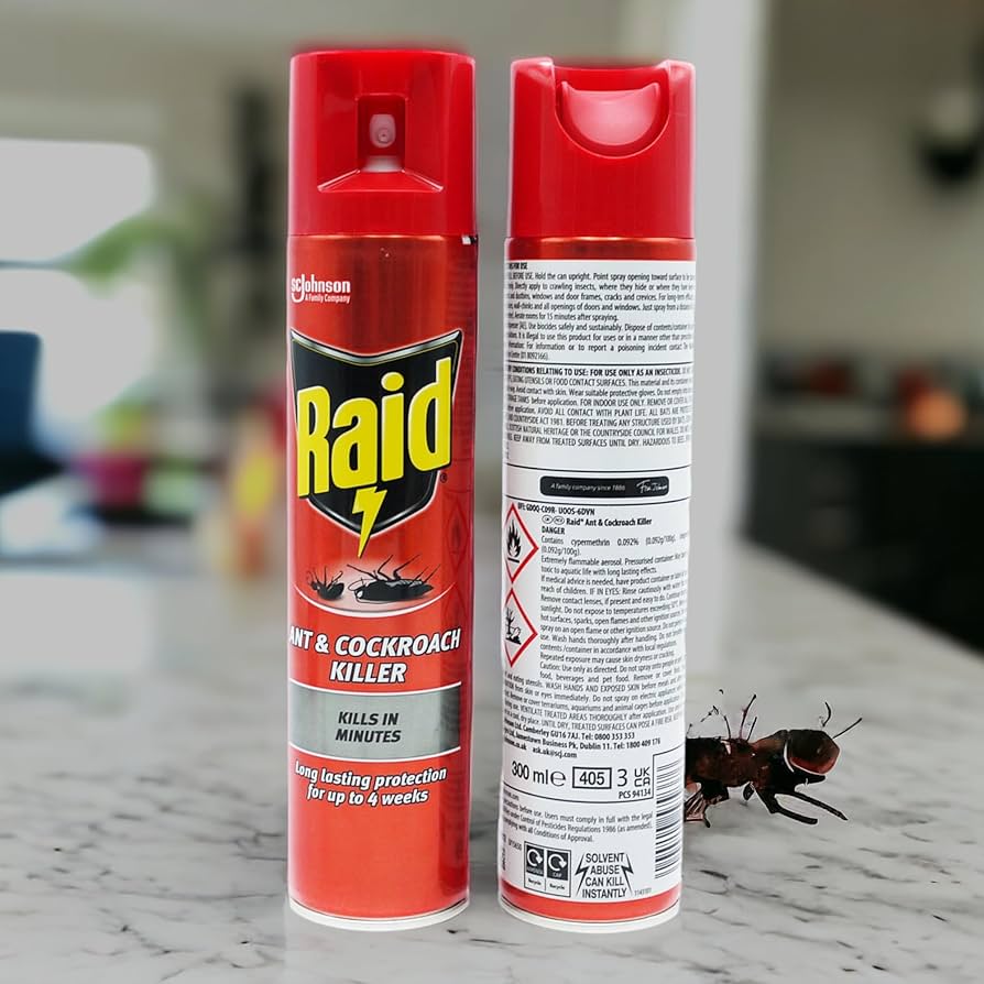 RAID ANT & COCKROACH KILLER 300ML
