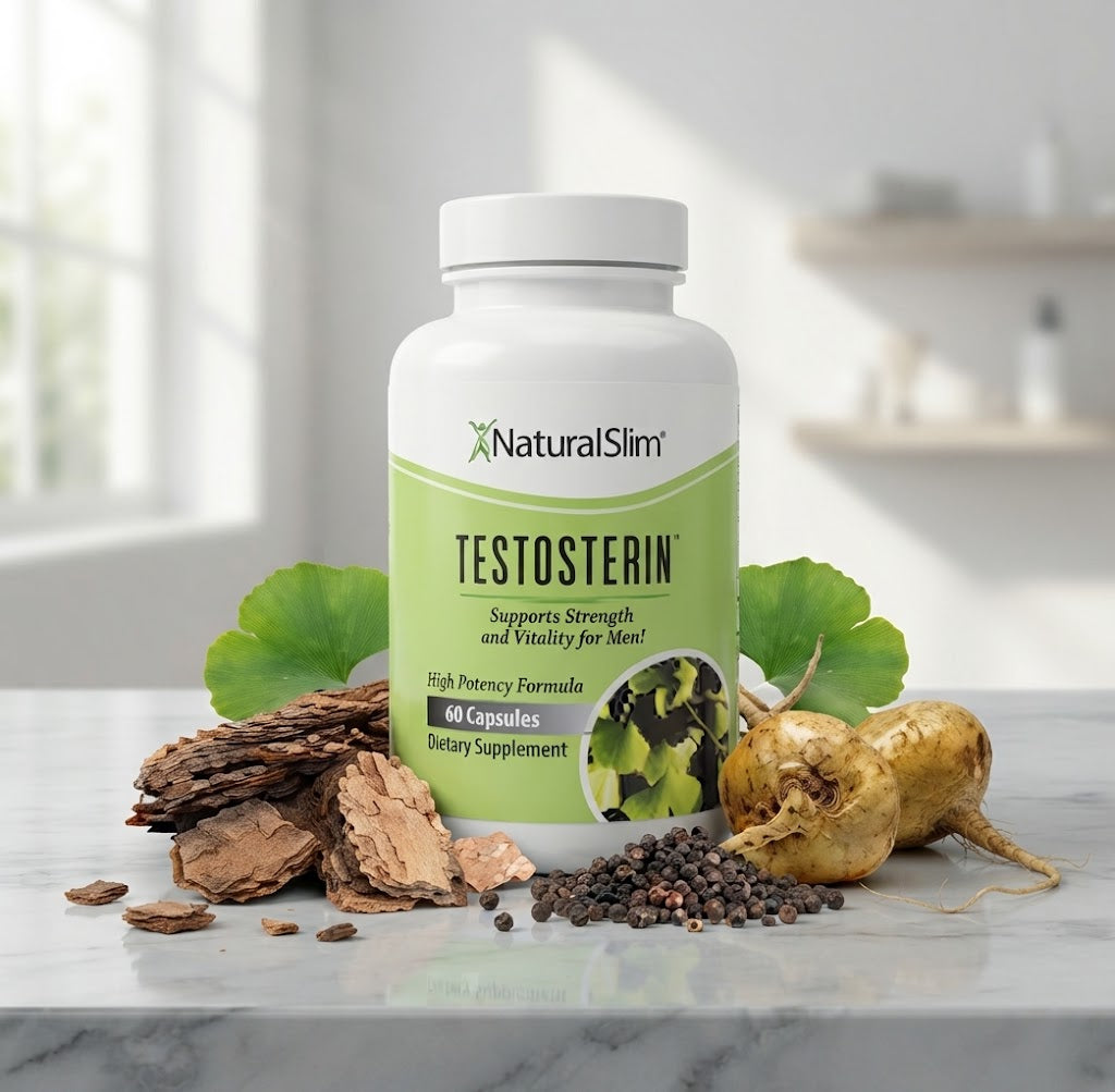 Testosterin Supports Strength and Vitality for Men (180 Capsules / Dietary Supplement)