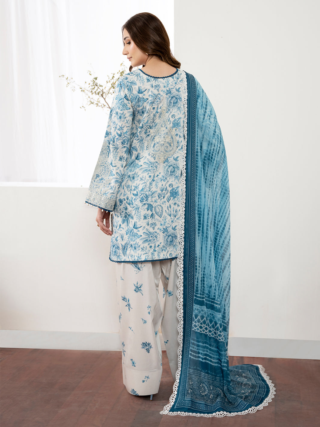 74-Z | 3 PC Viscose Embroidered  Suit