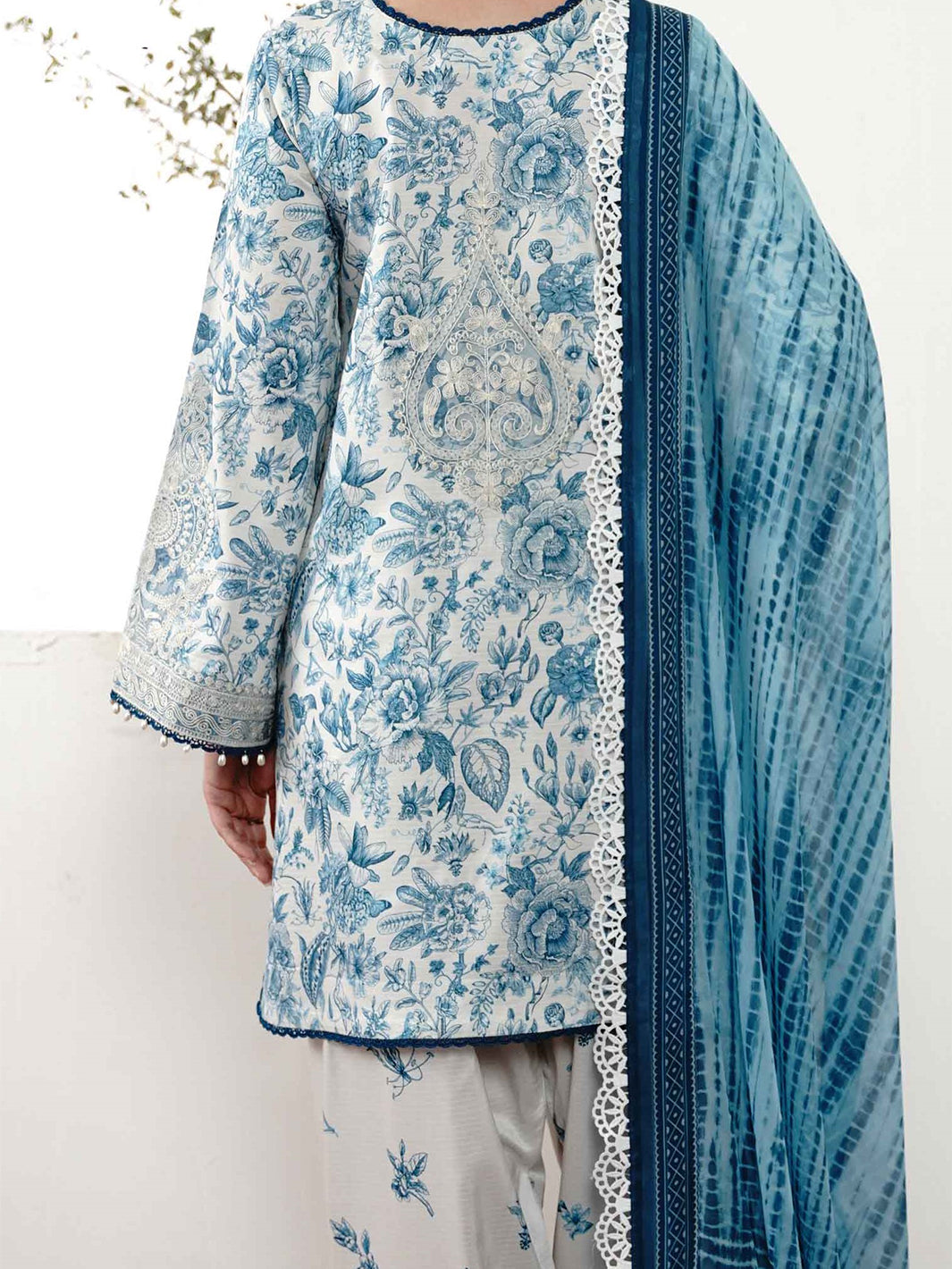 74-Z | 3 PC Viscose Embroidered  Suit