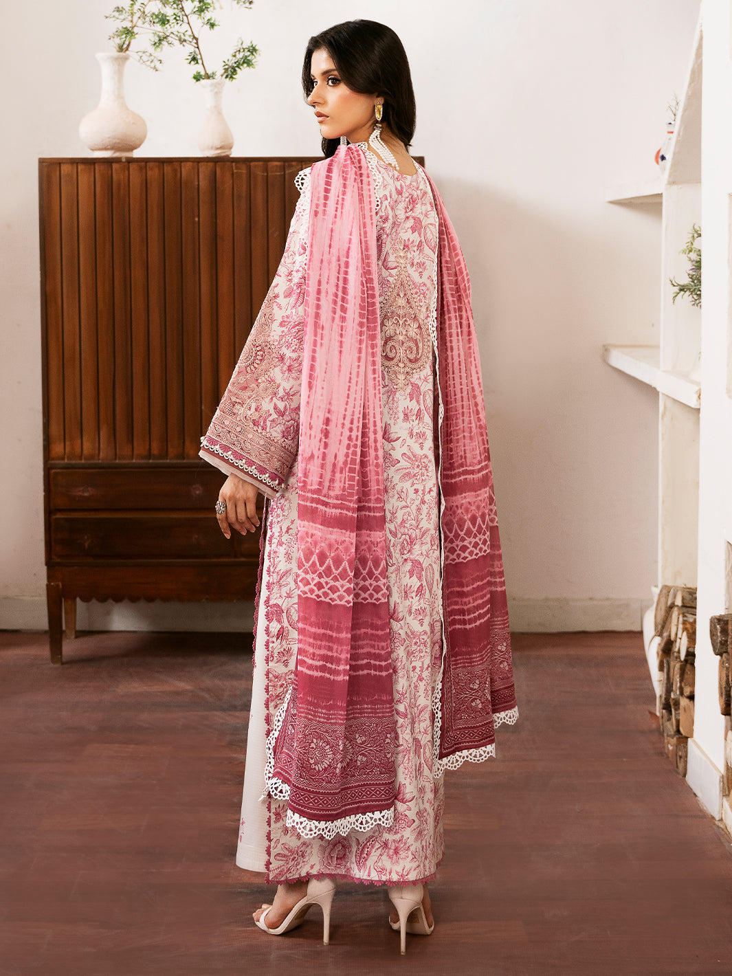 74-BZ | 3 PC Viscose Embroidered  Suit